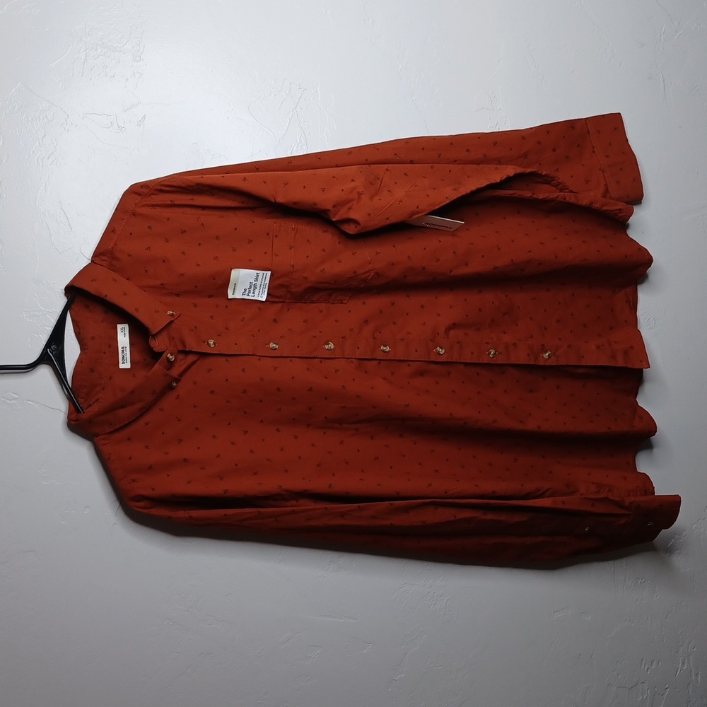 Mens button-up‎ long-sleeve shirt